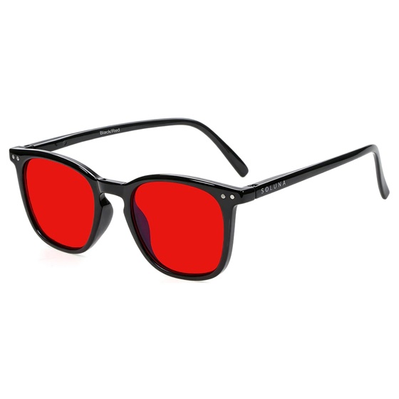 Anteojo Soluna con cristal rojo